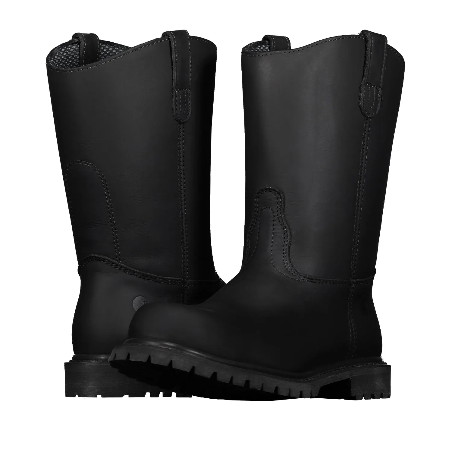 10" Wellington Steel Toe Work Boots for Men and Electrical Hazard and Oil and Slip Resistant