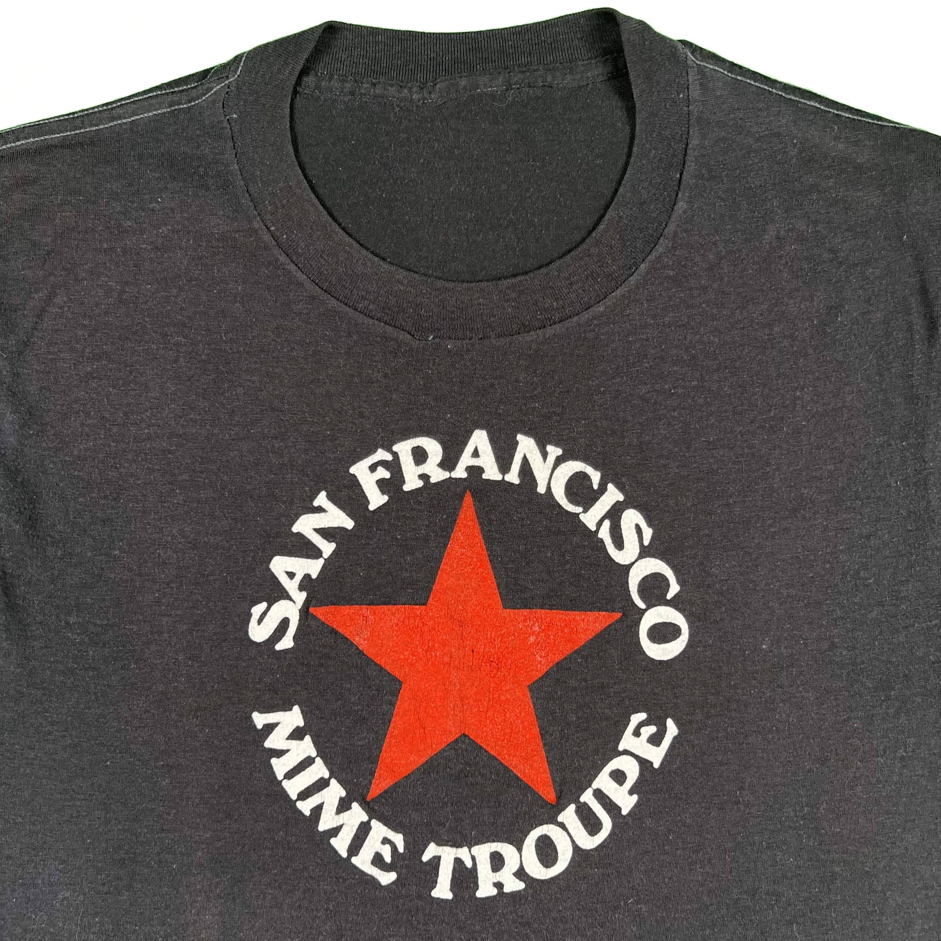 80s Faded Black SF Mime Troupe Tank & Tee- JUST TANK IN STOCK