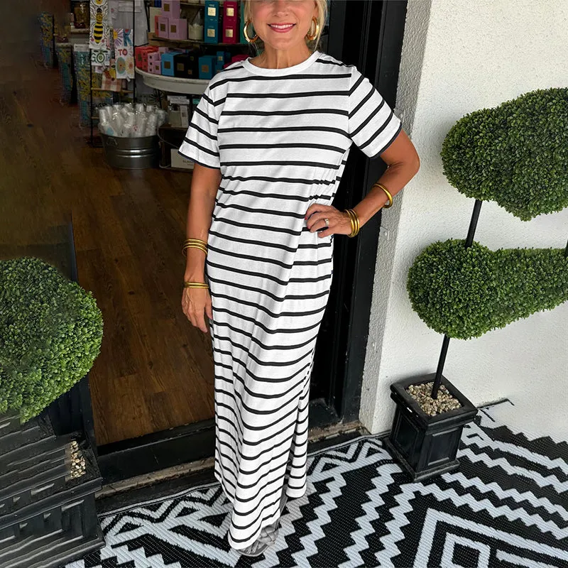 Avalance™| Mona Striped Maxi Dress