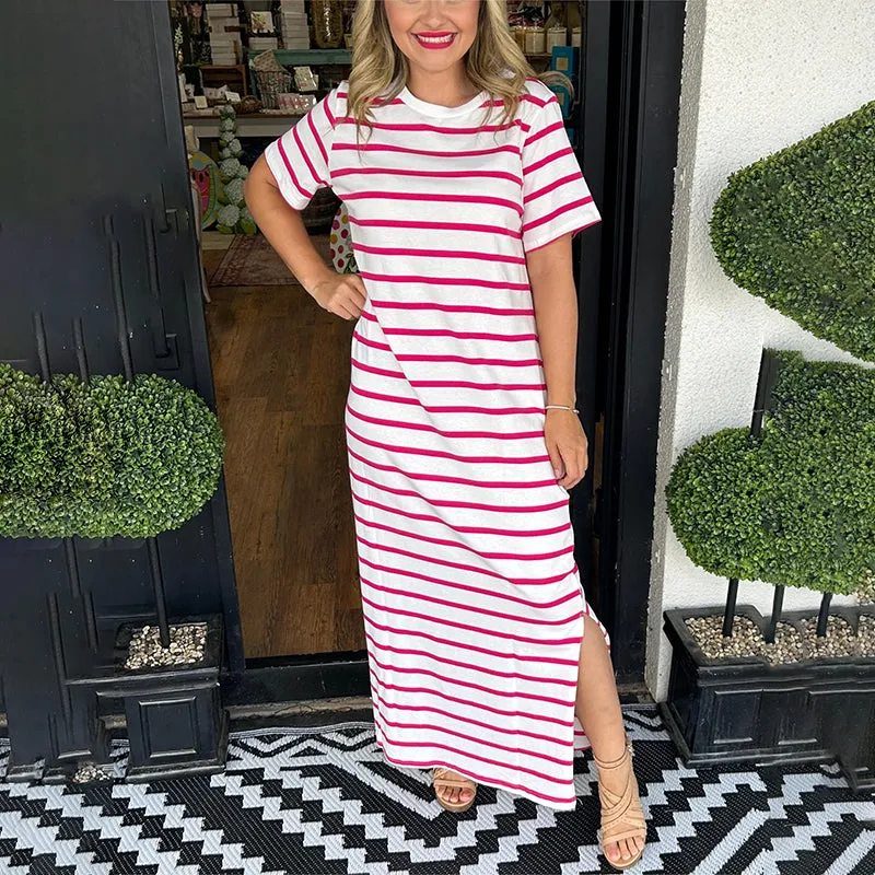 Avalance™| Mona Striped Maxi Dress