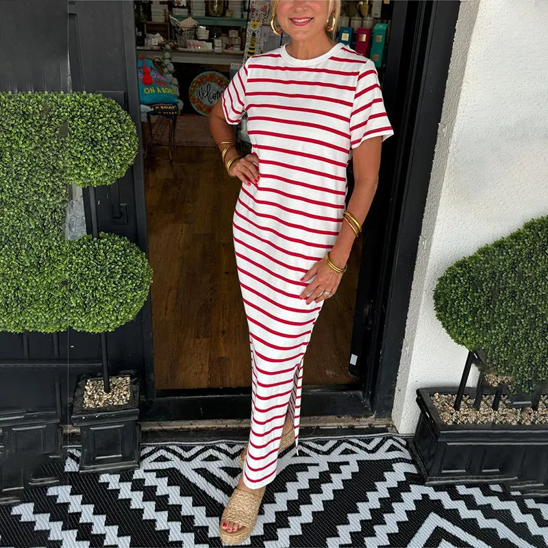 Avalance™| Mona Striped Maxi Dress