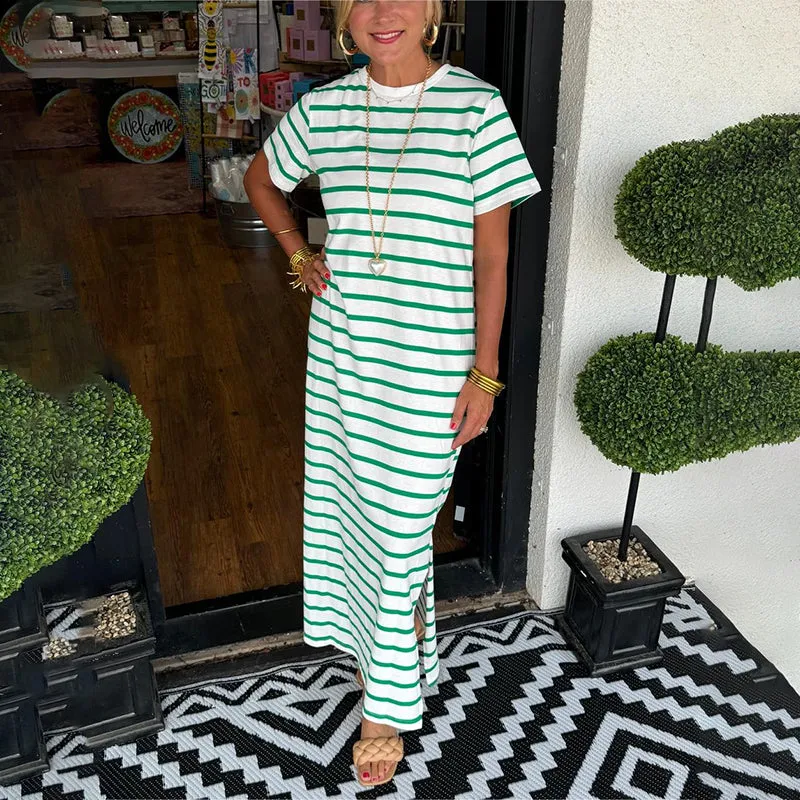Avalance™| Mona Striped Maxi Dress