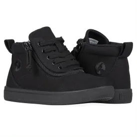 Billy Footwear (Kids) XDR Fit - Short Wrap High Top DR Black Canvas Shoes Clearance