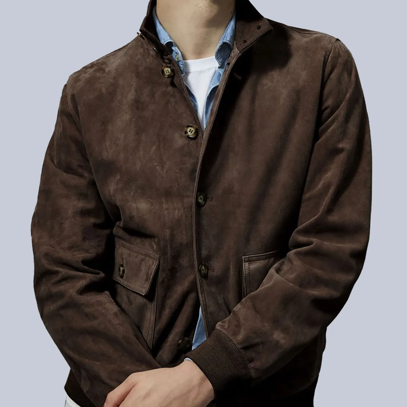 Brown Regular Fit Unlined Valstarino Jacket