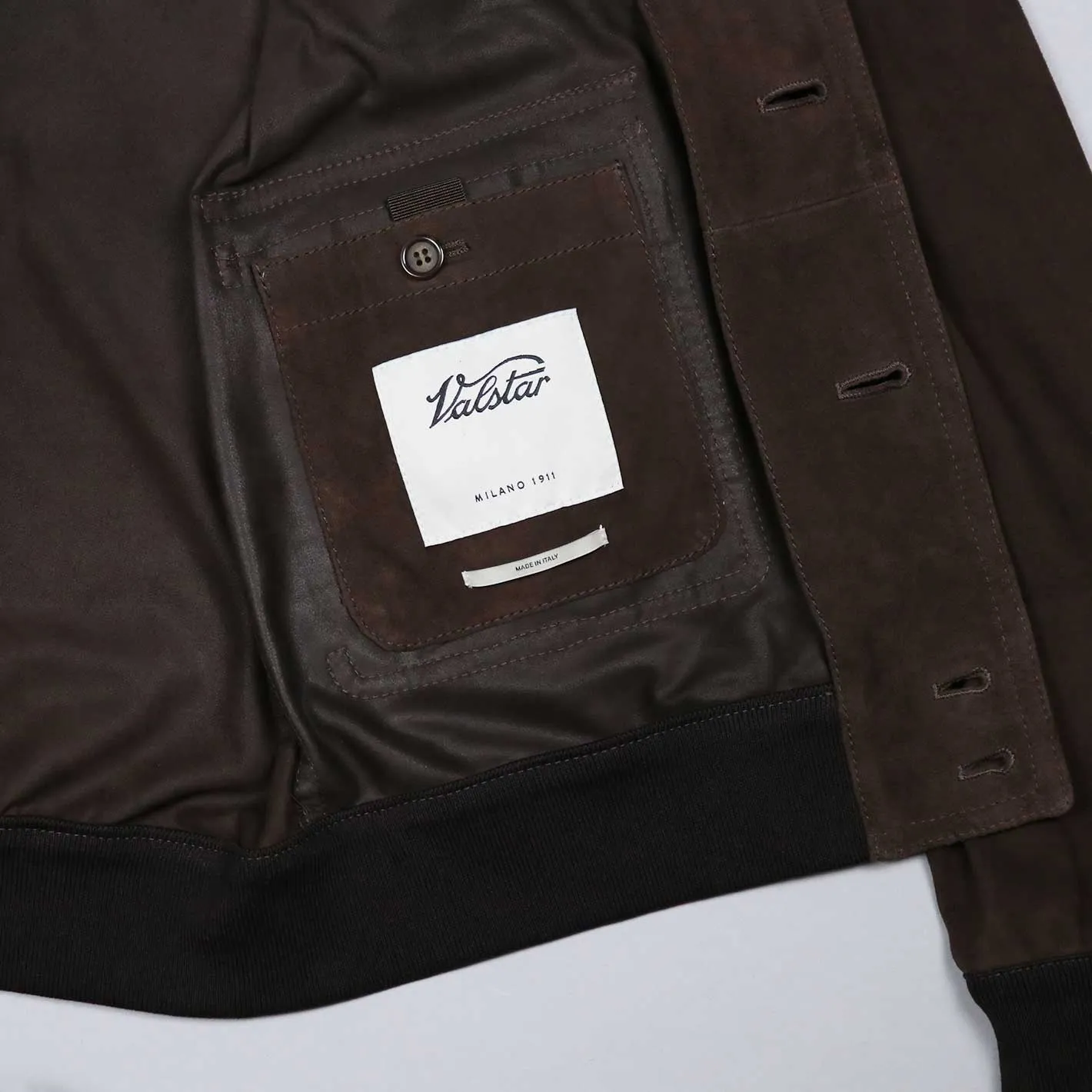 Brown Regular Fit Unlined Valstarino Jacket