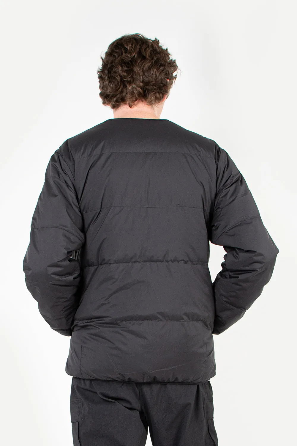 Down Cardigan - Black