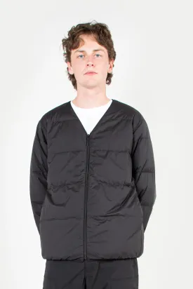 Down Cardigan - Black