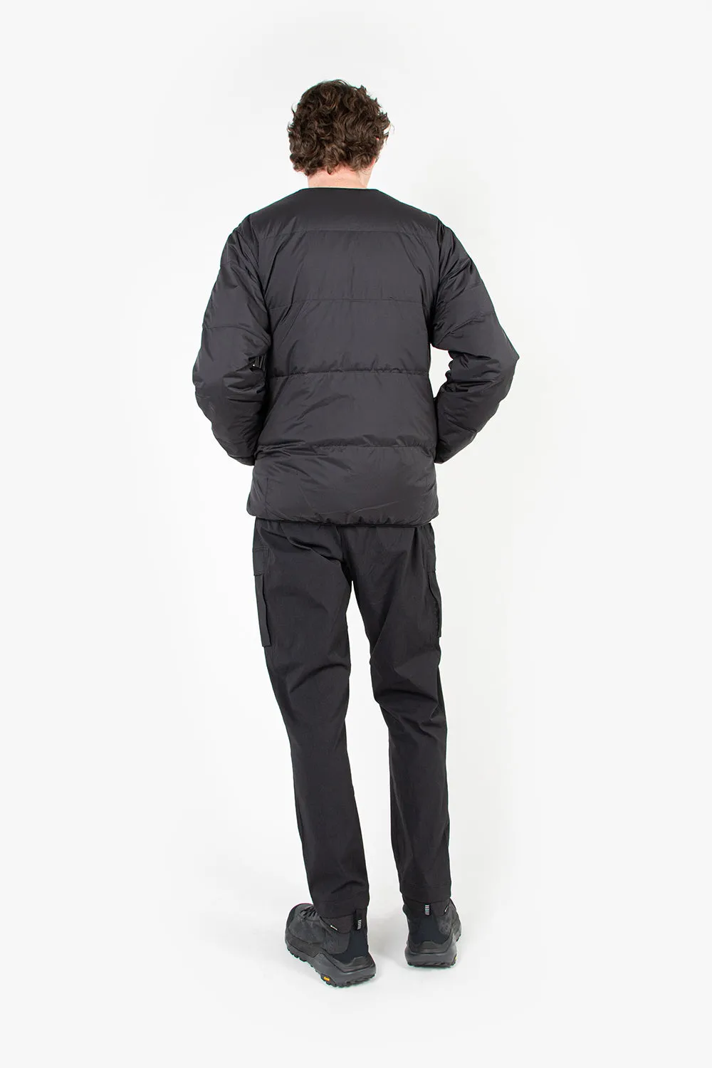 Down Cardigan - Black