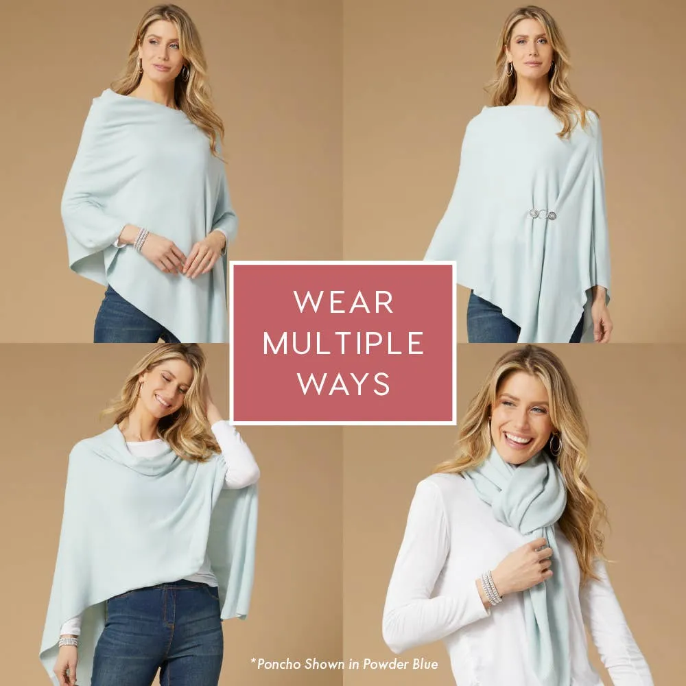 Elowen Lightweight Poncho - White