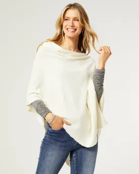 Elowen Lightweight Poncho - White