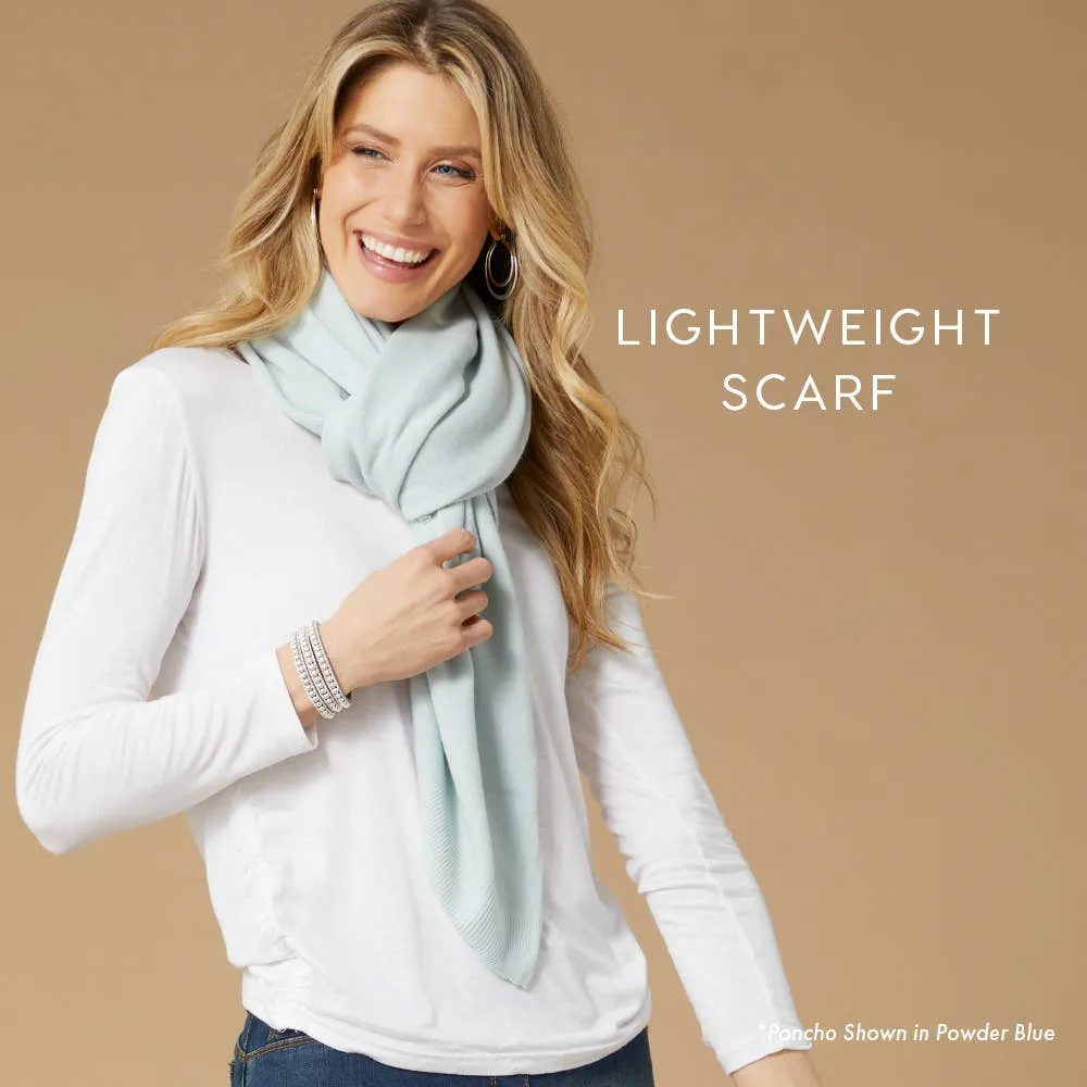 Elowen Lightweight Poncho - White