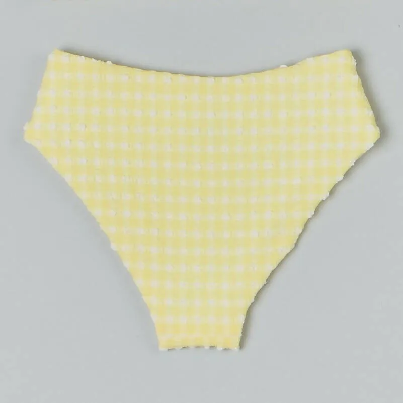 Emily Girls Bikini Bottom in Citrine Gingham