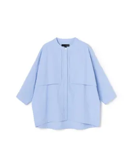Flip Panel Cotton Blouse