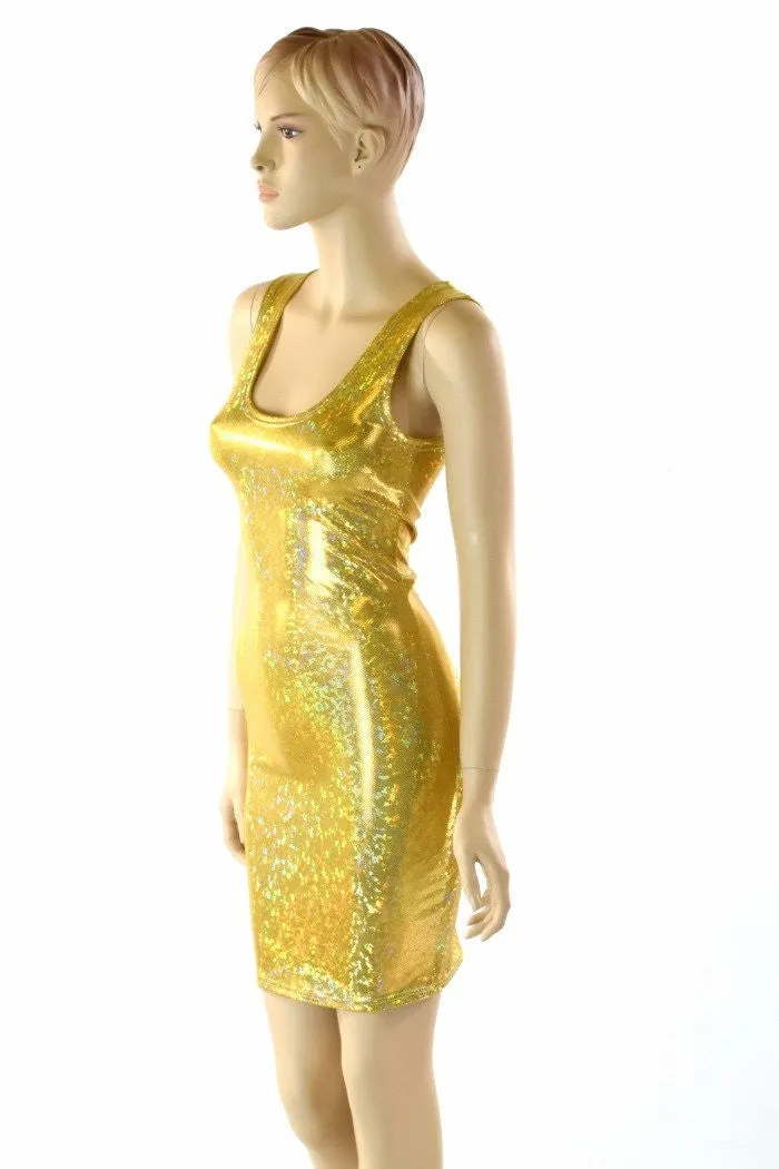 Gold Kaleidoscope Tank Dress