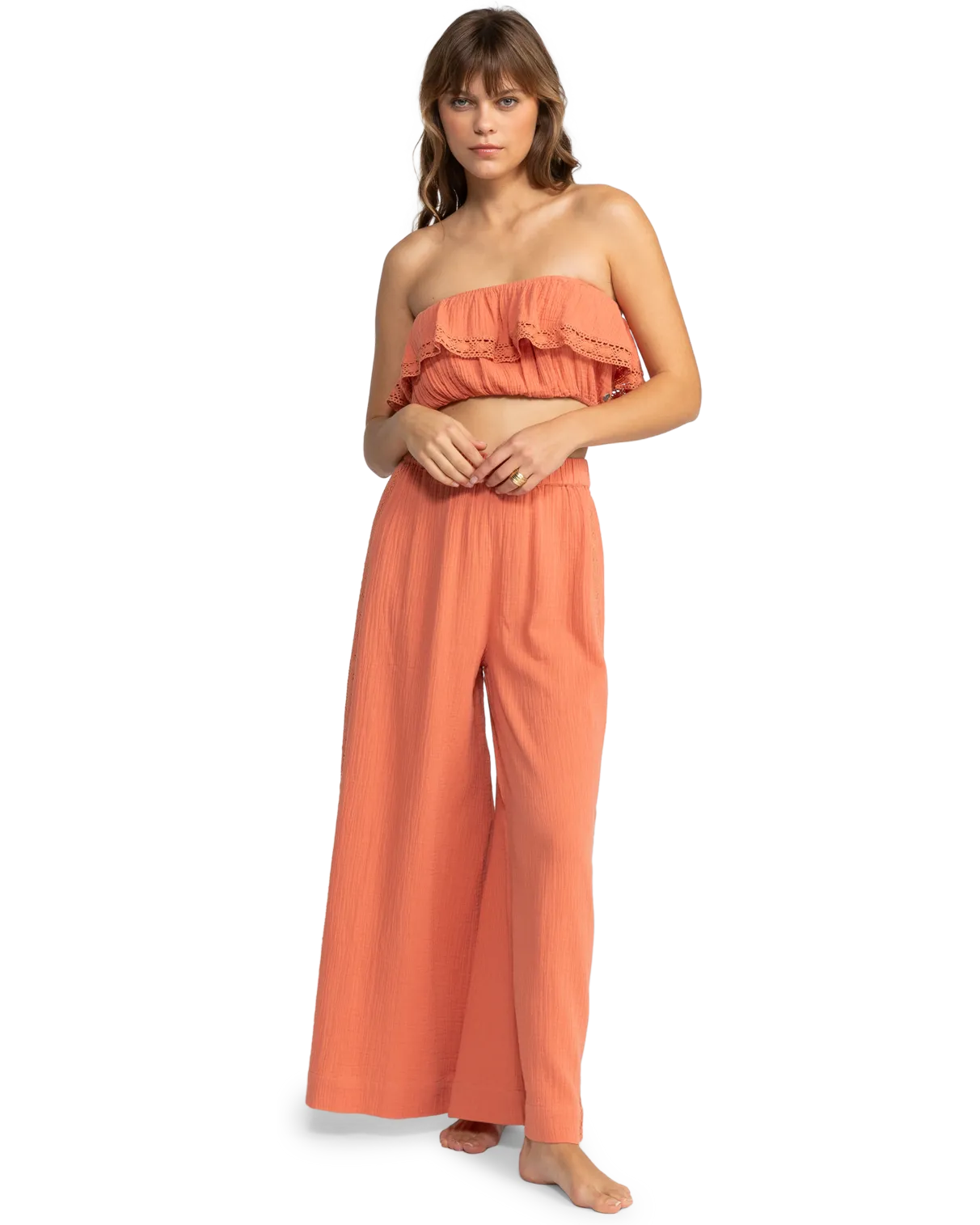 Golden Tropic Solid Top in Apricot Brandy