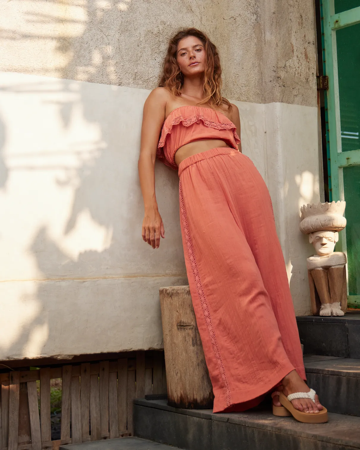 Golden Tropic Solid Top in Apricot Brandy