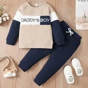 Infant Boy Long Sleeve 2PCS  Spring & Autumn Outfit Set