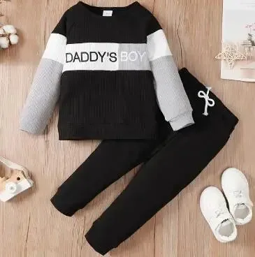 Infant Boy Long Sleeve 2PCS  Spring & Autumn Outfit Set