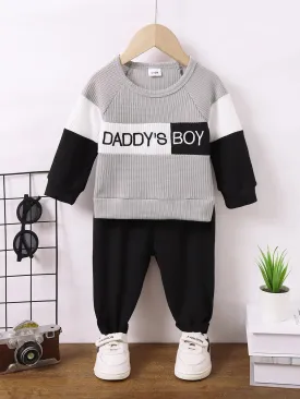 Infant Boy Long Sleeve 2PCS  Spring & Autumn Outfit Set