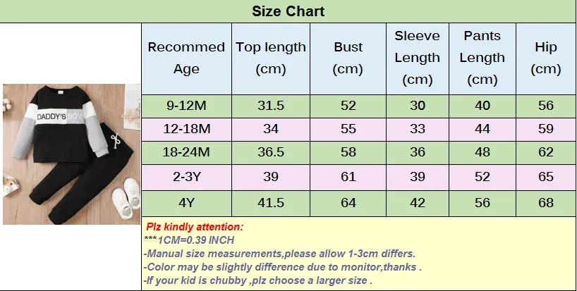 Infant Boy Long Sleeve 2PCS  Spring & Autumn Outfit Set