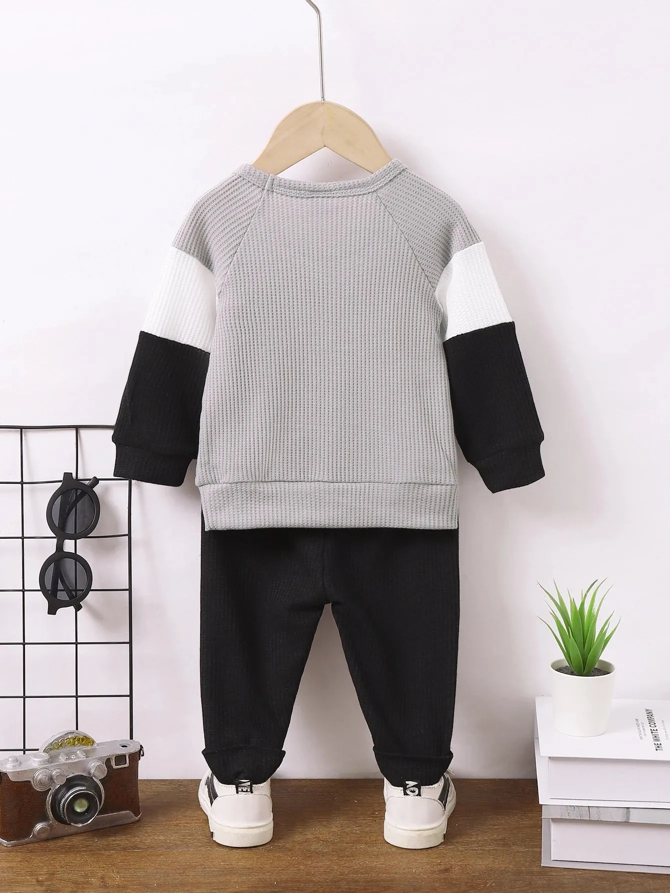 Infant Boy Long Sleeve 2PCS  Spring & Autumn Outfit Set