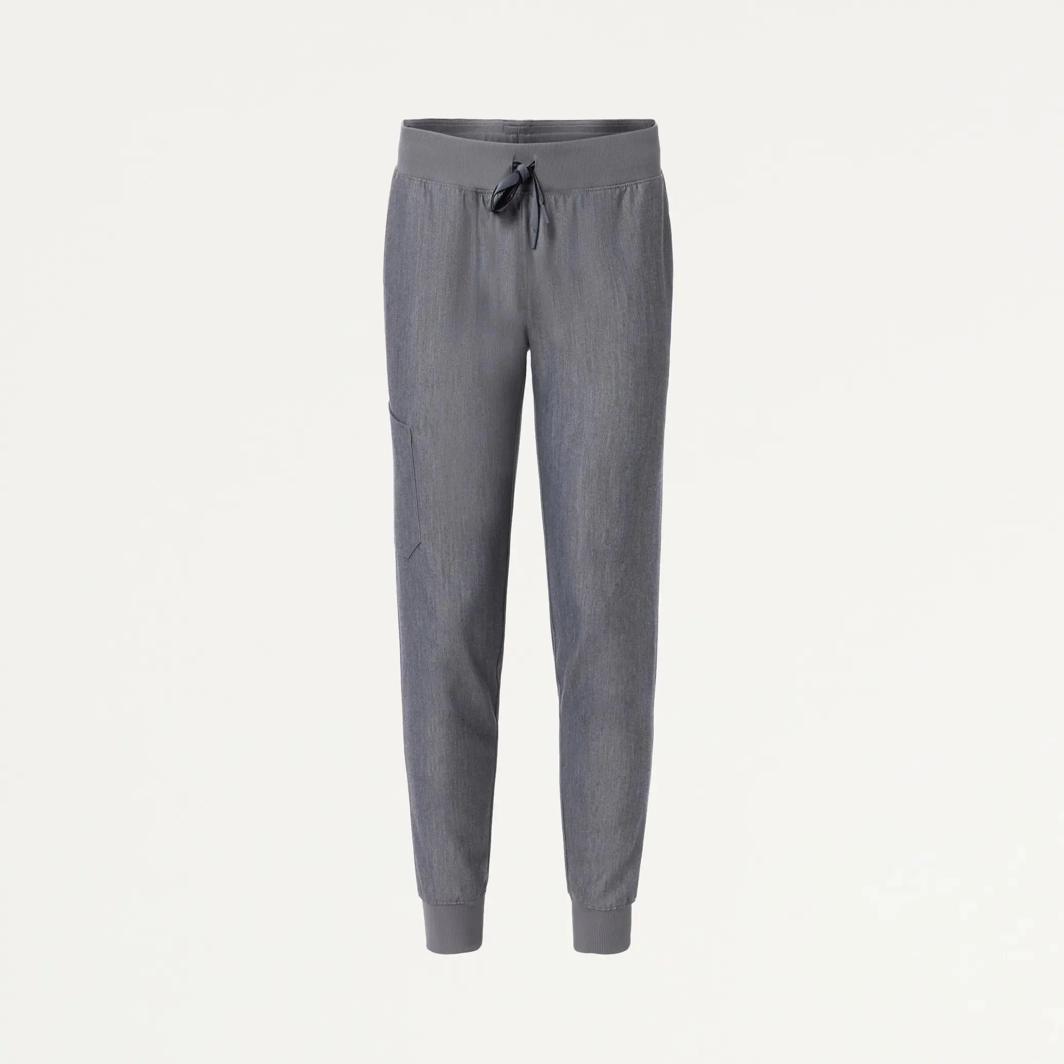 Jaanuu Women's Silex Slim Knit-Waist Scrub Jogger - Heather Gray