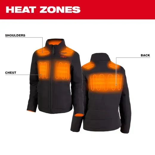 Jacket - Milwaukee M12™ Women's Heated AXIS™ Jacket, Black (Kit with Battery & Charger), 234B-21
