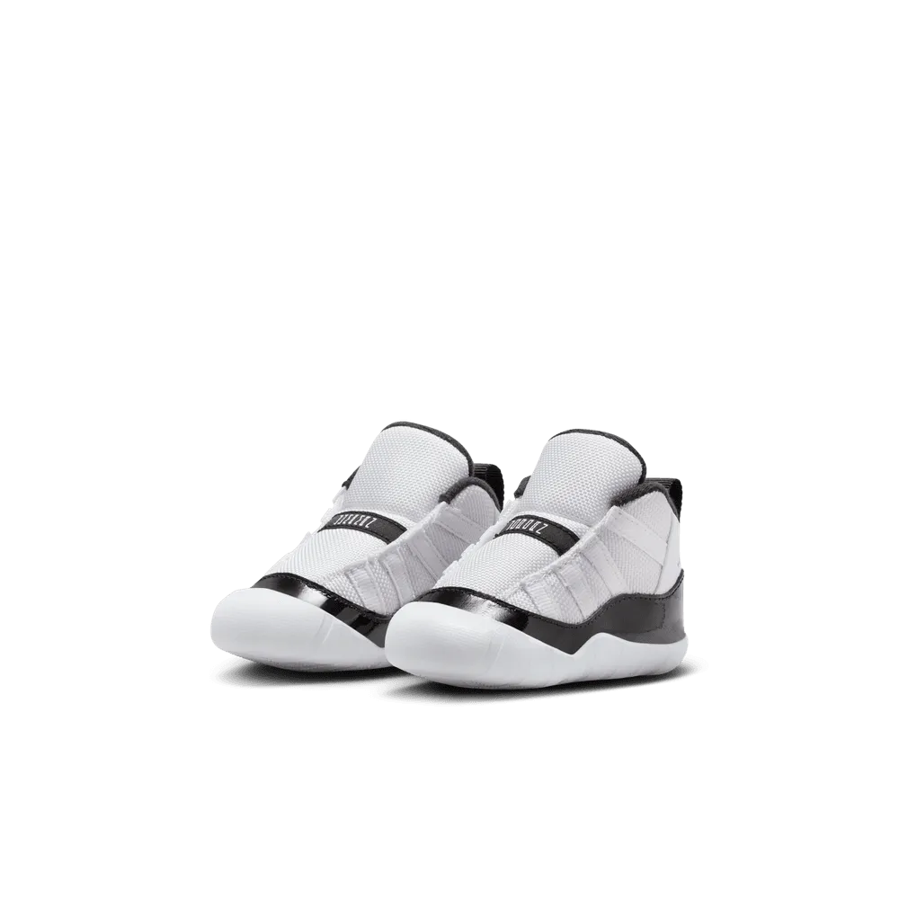 Jordan 11 Crib Bootie 'White/Black/Gold'