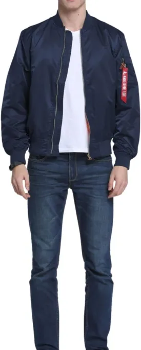 Kinkia Men's Aviator Bomber Jacket Casual Zip Up Flight Lightweight Windbreaker Jackets