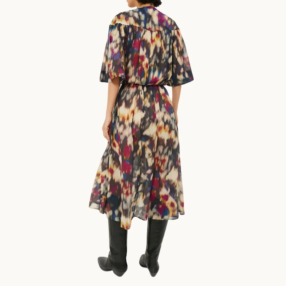 Marant Etoile Maggy Dress - Ochre/Black