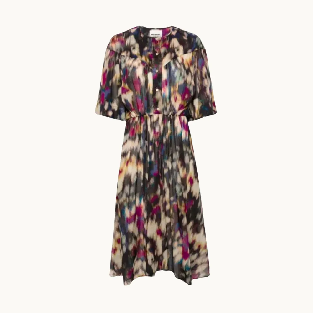 Marant Etoile Maggy Dress - Ochre/Black