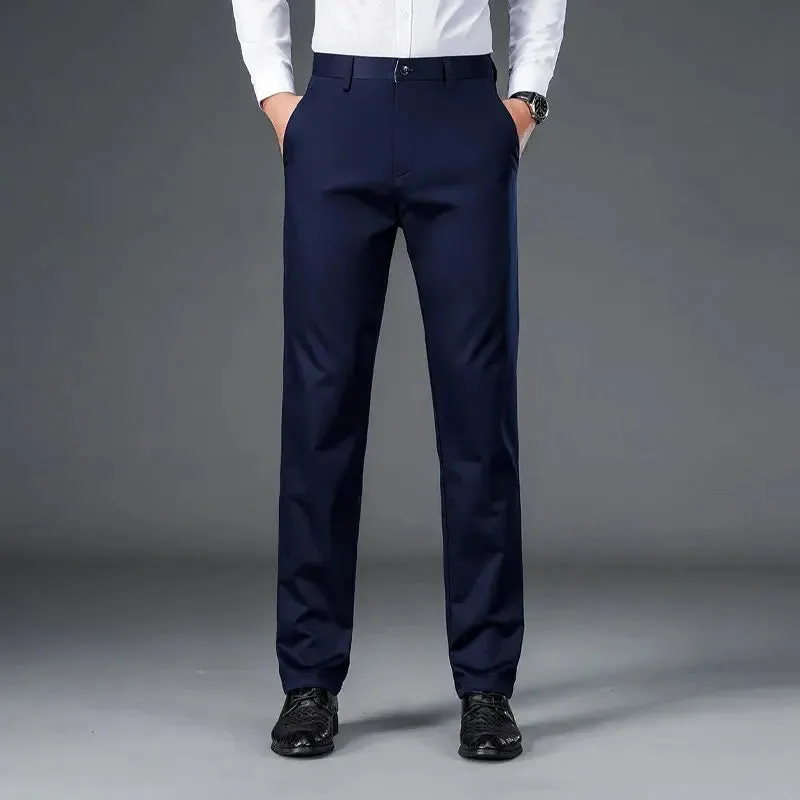 Men's lightweight business casual pants with micro elasticitymen's quick