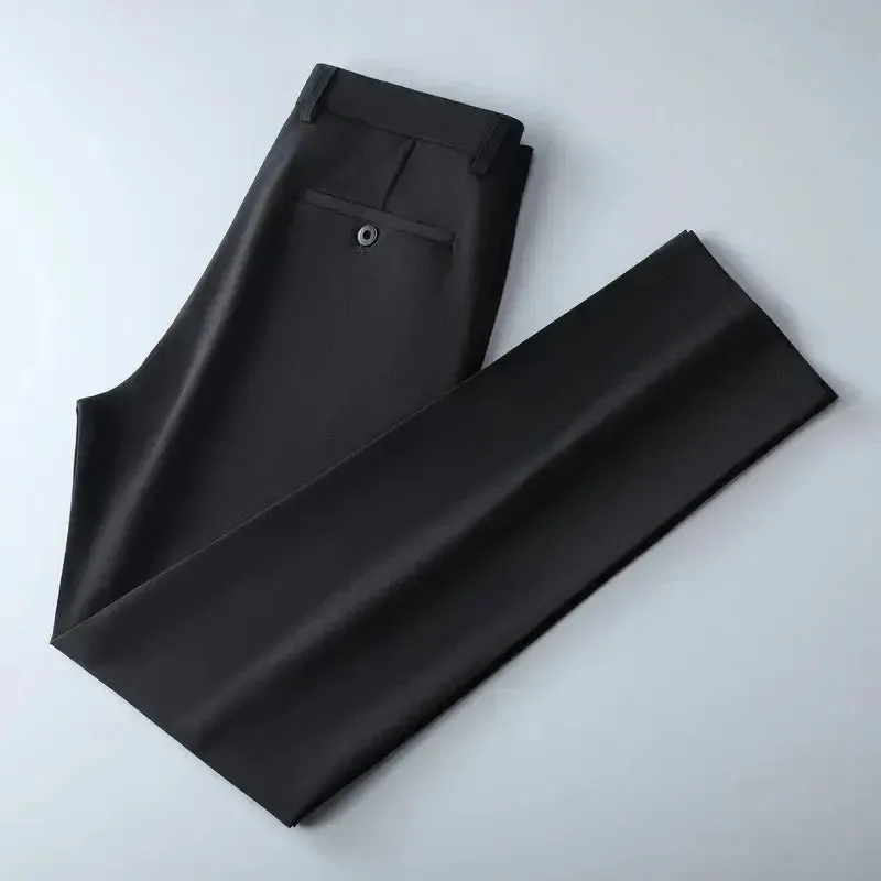 Men's lightweight business casual pants with micro elasticitymen's quick