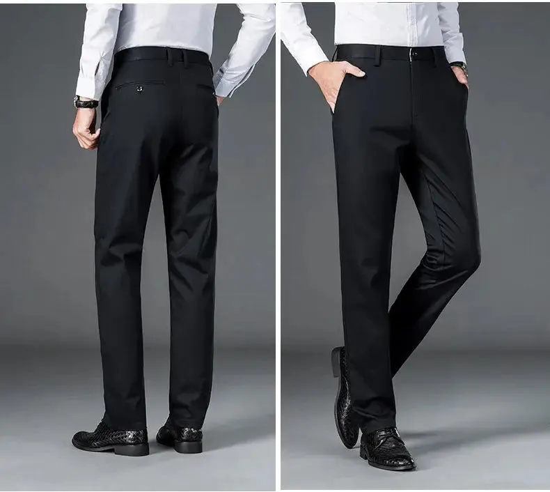 Men's lightweight business casual pants with micro elasticitymen's quick