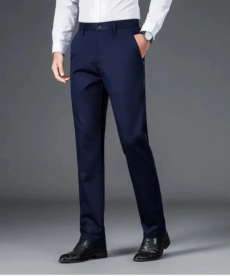 Men's lightweight business casual pants with micro elasticitymen's quick