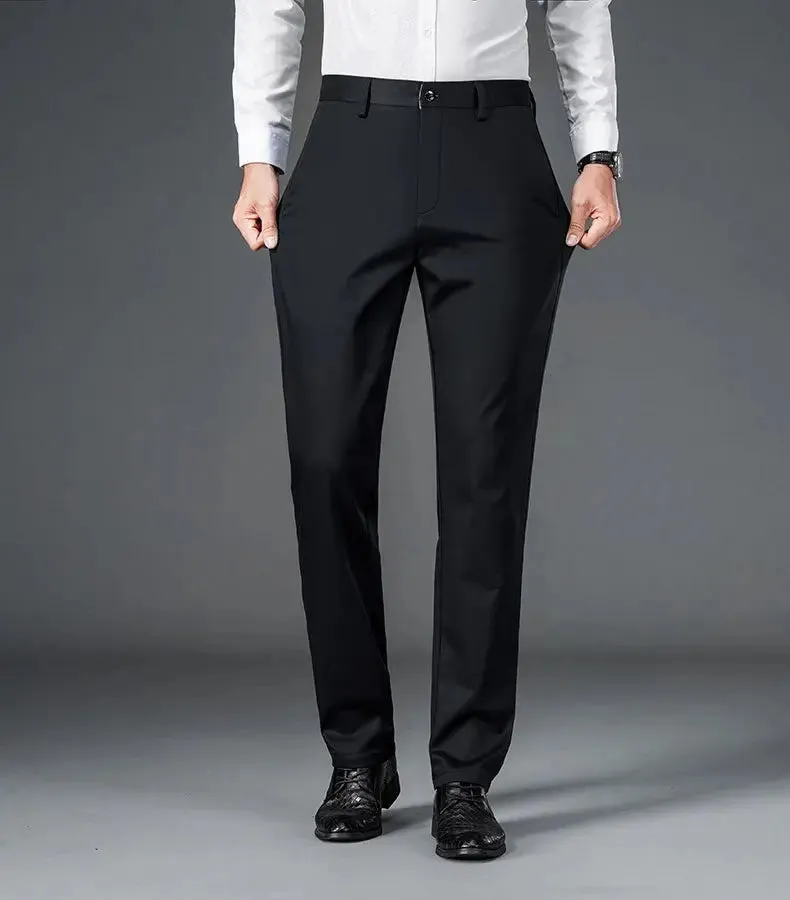 Men's lightweight business casual pants with micro elasticitymen's quick