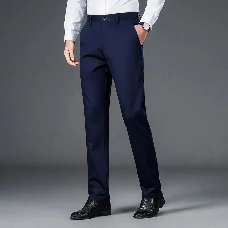 Men's lightweight business casual pants with micro elasticitymen's quick