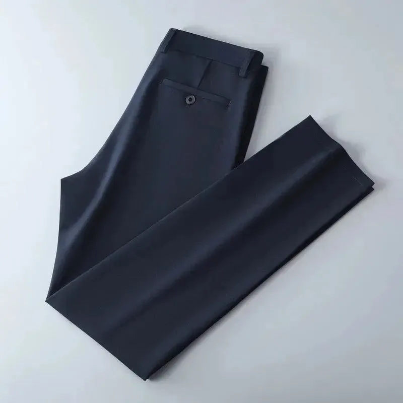 Men's lightweight business casual pants with micro elasticitymen's quick