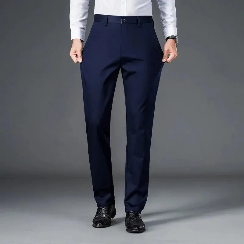 Men's lightweight business casual pants with micro elasticitymen's quick