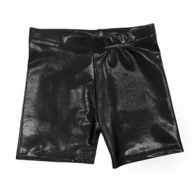 METALLIC BIKER SHORTS