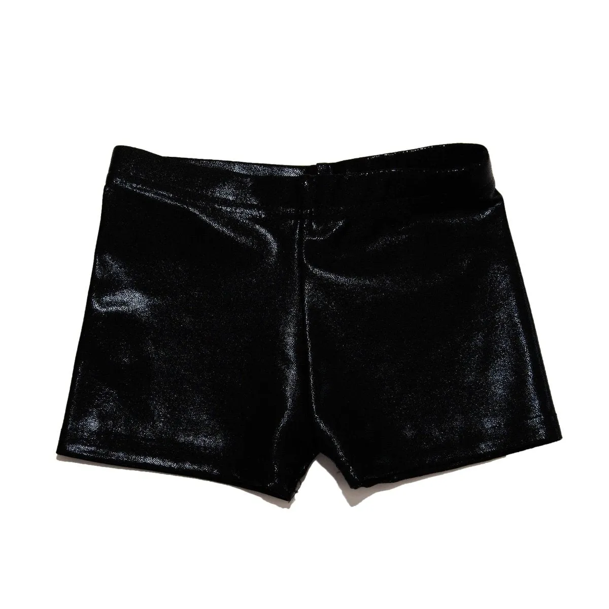 METALLIC BIKER SHORTS