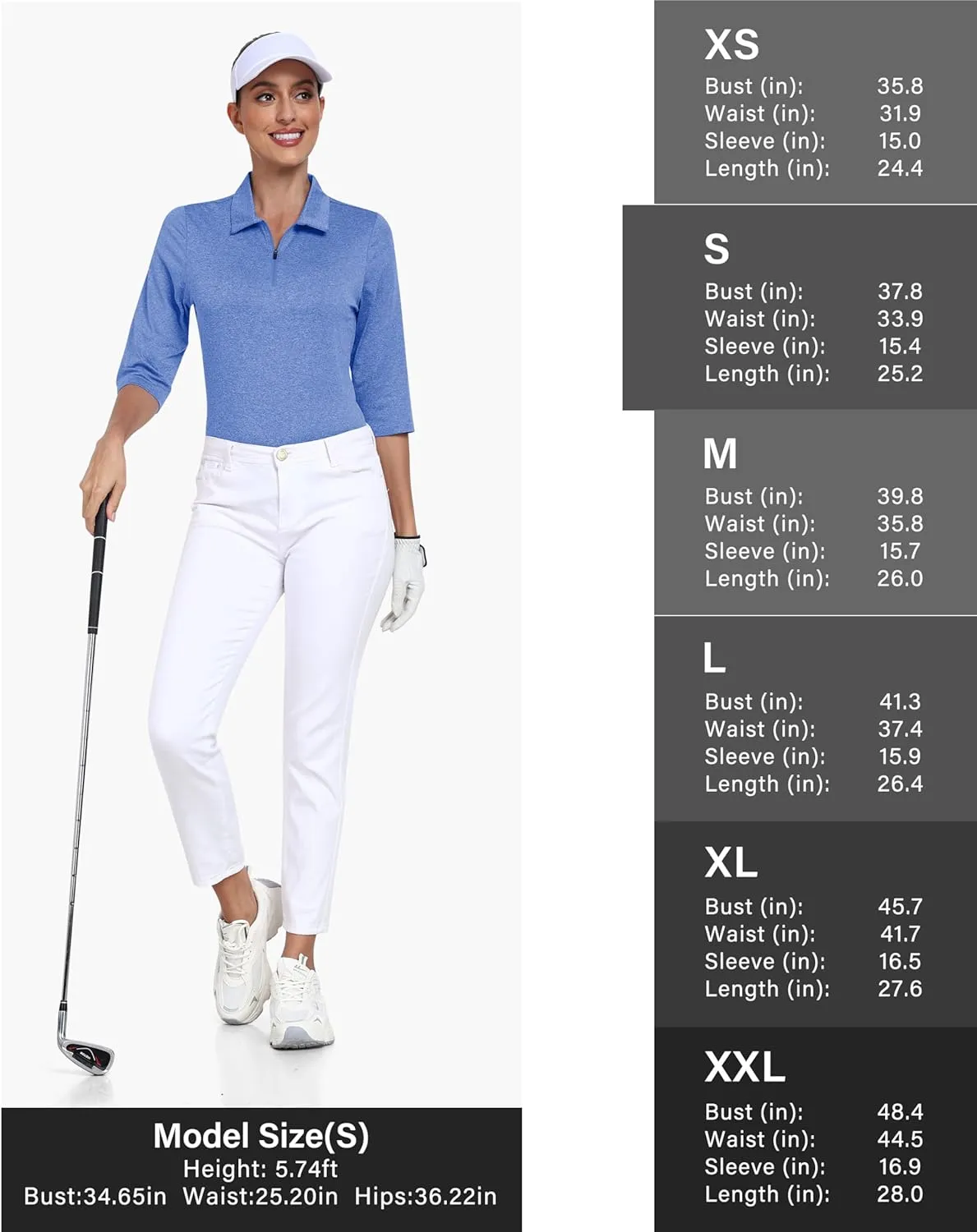 MoFiz Womens Short Sleeve Golf Polo Shirts Quick Dry Camo Lightweight UPF 50  Tennis Sports Athletic Tops Casual