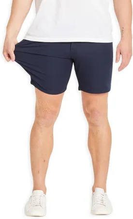 Mugsy Mens Chinos Shorts, 4-Way Stretch Khaki Shorts for Men, Comfortable, Classic Fit, 7" Inseam