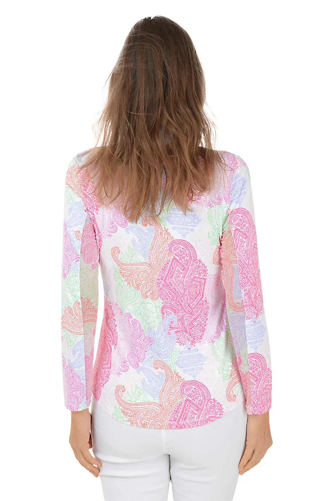 Multi Paisley UPF50  Sun Shirt
