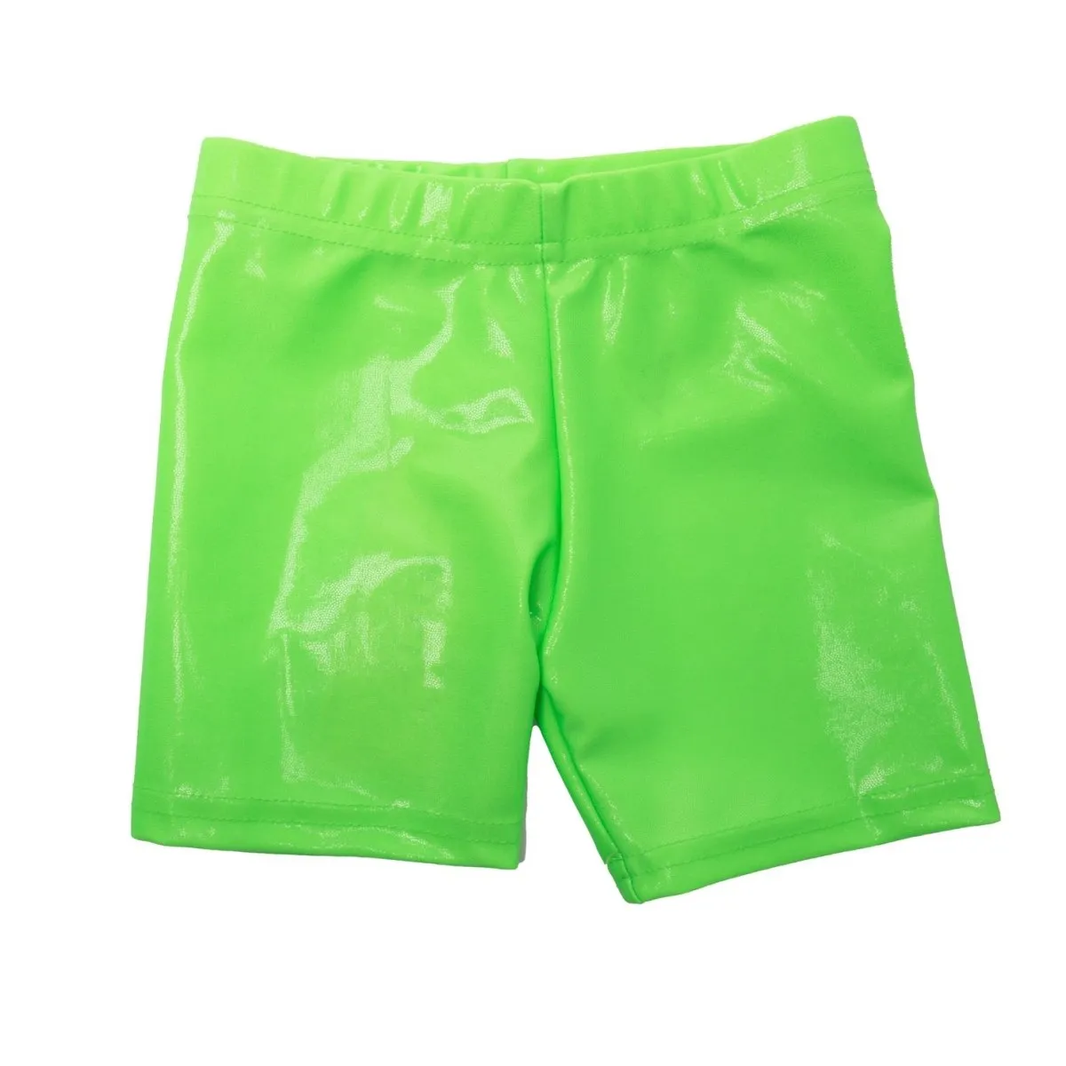 NEON METALLIC BIKER SHORTS