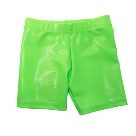 NEON METALLIC BIKER SHORTS