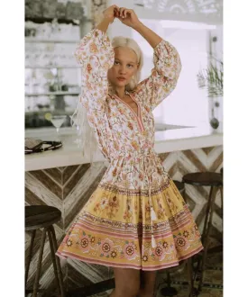 Portobello Road Long Sleeve Playdress Honey Dew