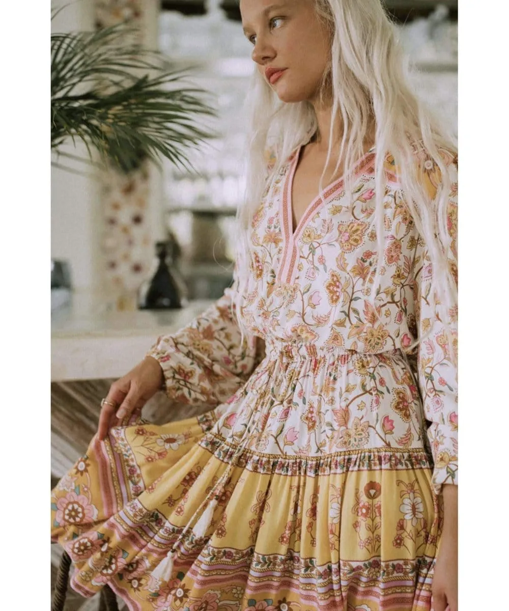 Portobello Road Long Sleeve Playdress Honey Dew