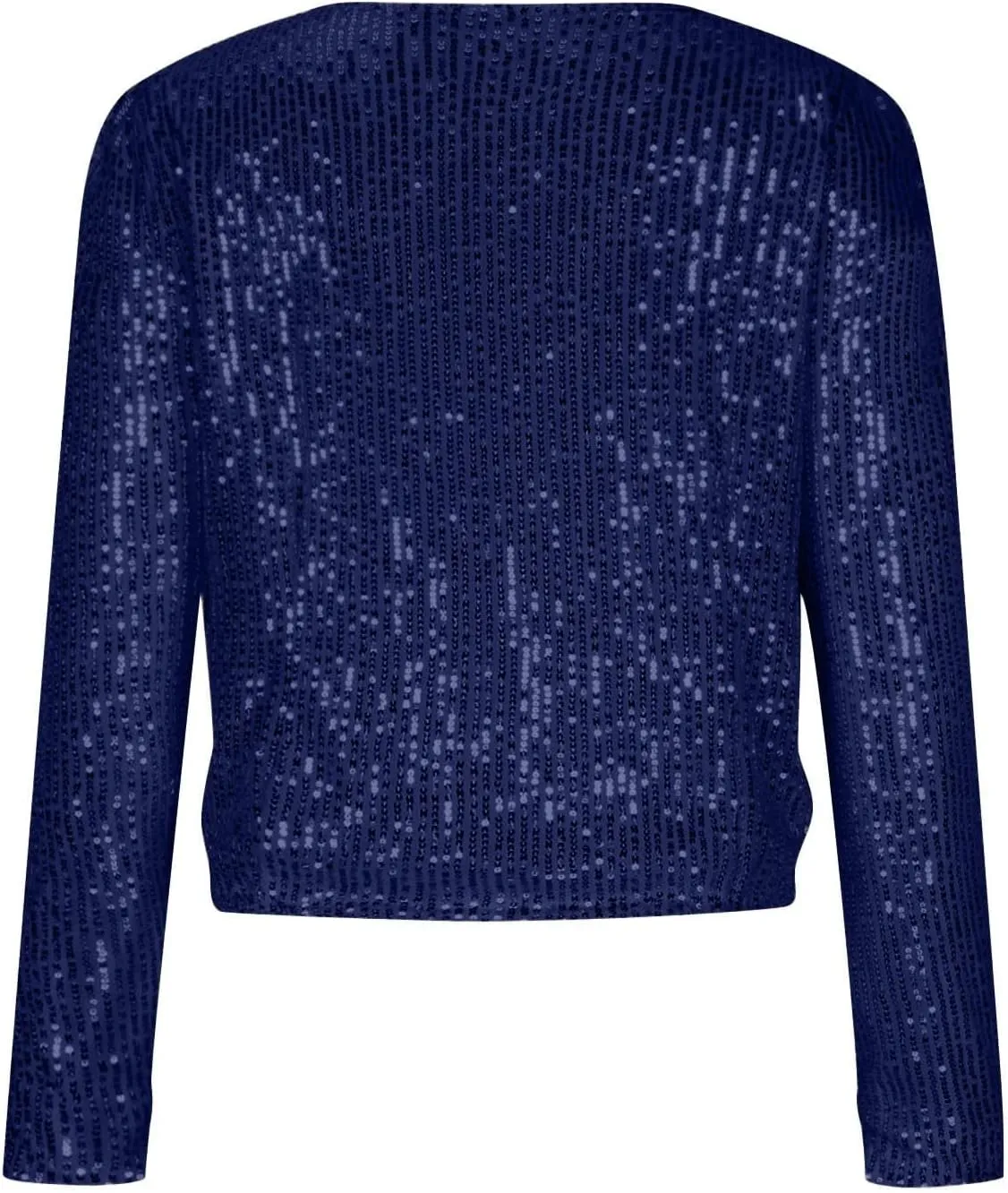 Sequin Jackets for Women Evening Party Glitter Tops Front Zip Long Sleeve Jackets Fashion Sparkly Bomber Clothes