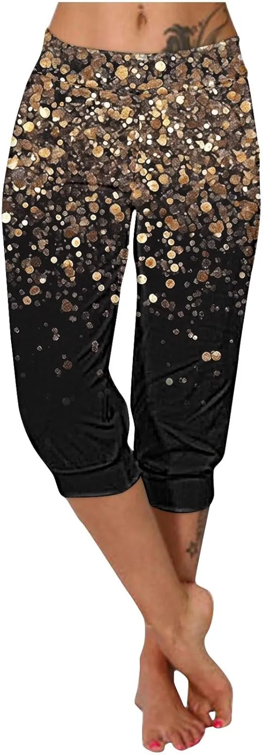 TANGNADE Women's Summer Capri Sweatpants Joggers Casual Sports Cropped Lounge Pants High Waisted Athletic with Pockets